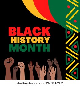 Black history month celebrate. vector illustration design graphic Black history month