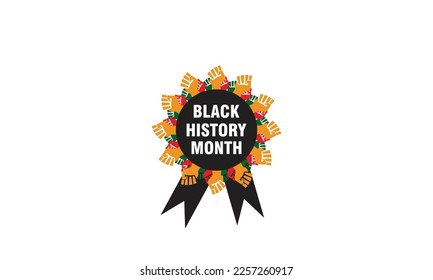 Black history month celebrate. vector illustration design graphic Black history month, batch design