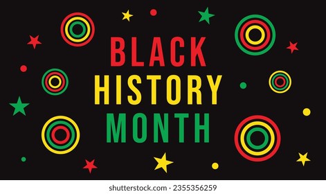 El mes de la historia negra se celebra. gráfico de diseño de ilustración vectorial Mes de historia negra