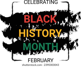 Black history month celebrate. vector illustration design graphic Black history month