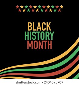Black history month celebrate. vector illustration design graphic Black history month. Freedom or Emancipation day. Annual American holiday, Horizontal banner vector illustration.
