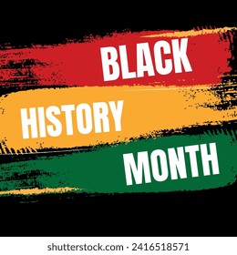 Black history month celebrate. vector illustration design graphic Black history month.Black History Month background, poster, card. Vector