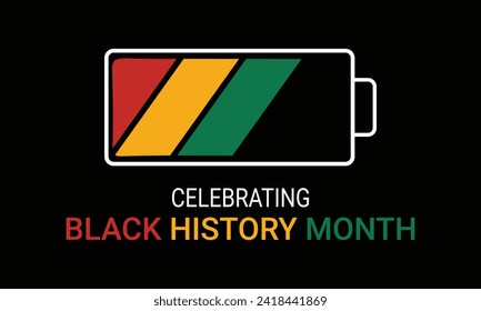 Black history month celebrate. Vector illustration design graphic Black history month. badge, Black history month creative design for social media ads, February.