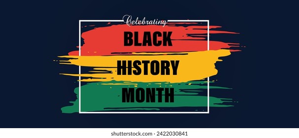 Black history month celebrate vector illustration