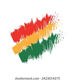 Black history month celebrate. vector illustration on a transparent background. design graphic. Brashes