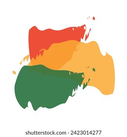 Black history month celebrate. vector illustration on a transparent background. design graphic. Brashes