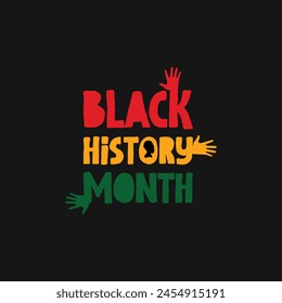 Black history month celebrate vector illustration,  African American History, Black History Month background, poster, card Vector, Celebrating Black History Month. American and African People.