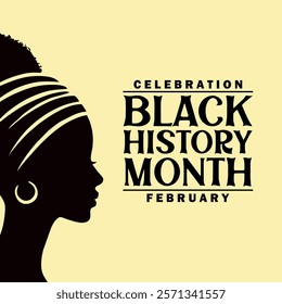 Black history month celebrate. vector illustration design graphic Black history month