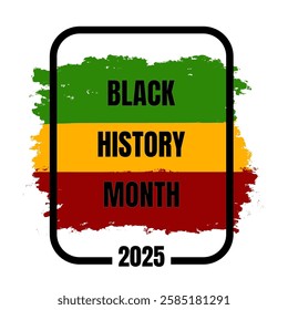 Black history month celebrate. vector illustration design banner, name card, flyer, poster, graphic Black history month