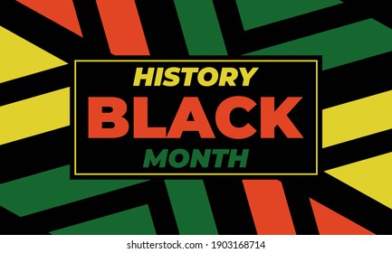 Black History Month Celebrated Annually February Stock Vector (Royalty ...