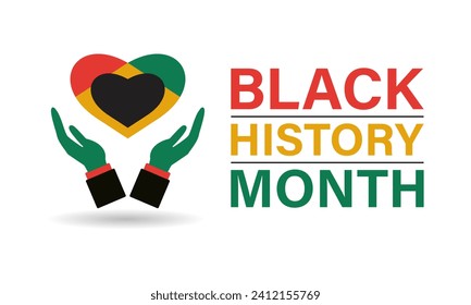 Black History Month celebrated every year in month of february. Vector banner, flyer, poster and social medial template design.