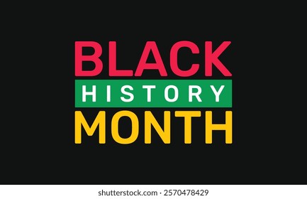 Black History Month is celebrated in February and October across the US, Canada, UK, Africa, Ireland. Pattern classic color background template use to banners, cards, posters, book covers, and placard