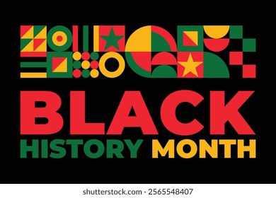 Black History Month, celebrating the black history	
