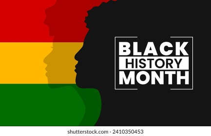 Black history month. Celebrating African-American history. Black history month design template. Vector illustration