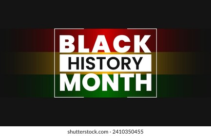 Black history month. Celebrating African-American history. Black history month design template. Vector illustration