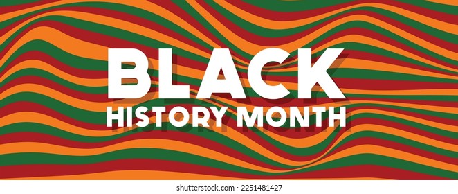 black history month celebrating banner vector illustration