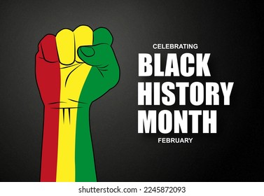 Black History Month celebrating. EPS10 vector