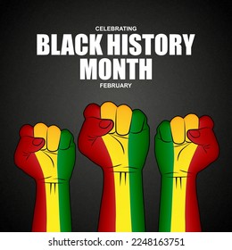 Black History Month celebrating. EPS10 vector