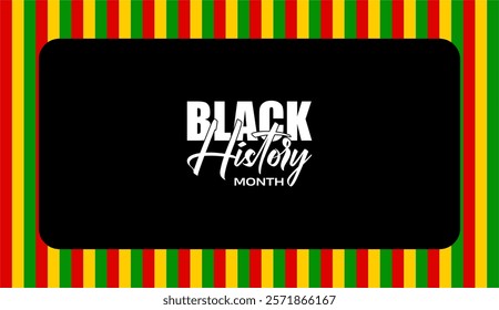 Black History Month Celebrating February Holiday Concept