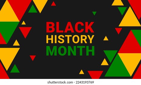 Black history month. Celebration of African American history. Celebrated annual. Graphic design for posters banner, card, background. Vector illustration