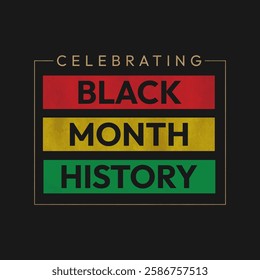 Black History Month Celebration. African American History. Vector Illustration