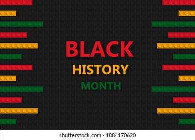 Black History Month celebration. Banner and poster template. African culture appreciation. 