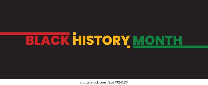 Black history month celebration banner. African American history. Vector illustration