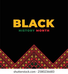 Black History Month Celebration Design Banner