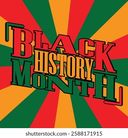 Black history month celebration. Black history month graphic vector illustration design