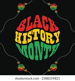 Black history month celebration. Black history month graphic vector illustration design