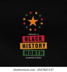 Black history month celebration on february 2025 design for Arfican American diaspora in USA and Canada