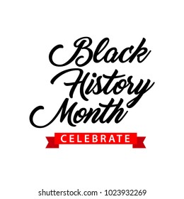 Black History Month Celebration Vector Template Design