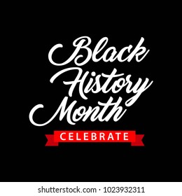 Black History Month Celebration Vector Template Design