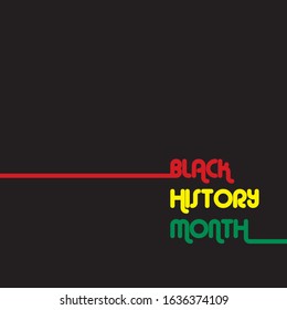 Black History Month Celebration Vector Template Design Illustration