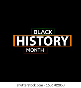 Black History Month Celebration Vector Template Design Illustration
