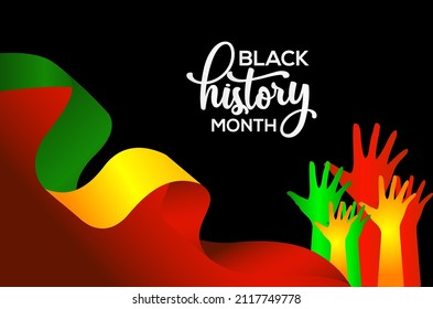 Black History Month Celebration Vector Template Design Illustration