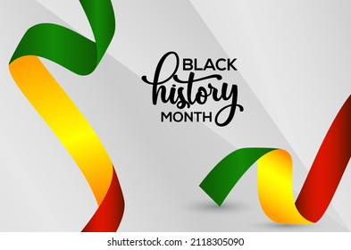 Black History Month Celebration Vector Template Design Illustration