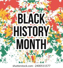 Black history month celebration vector