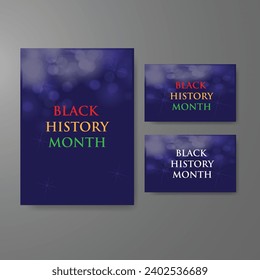 Black History Month Celebration Vector Template Design Illustration