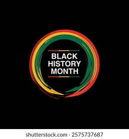 black history month celebration vector template. Afro American freedom day.