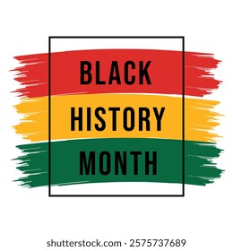 black history month celebration vector template. Afro American freedom day.