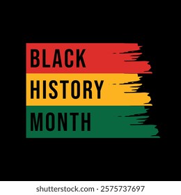 black history month celebration vector template. Afro American freedom day.