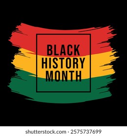 black history month celebration vector template. Afro American freedom day.