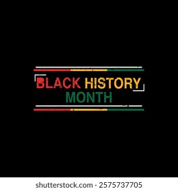 black history month celebration vector template. Afro American freedom day.