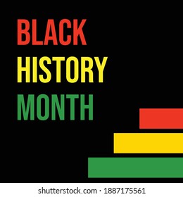 black history month celebrations design template.