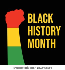 black history month celebrations design template.