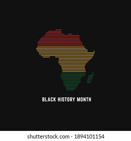 Black history month celebrations design template.