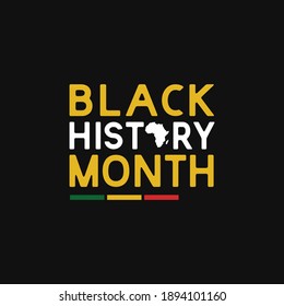 Black history month celebrations design template.