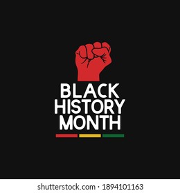 Black history month celebrations design template.