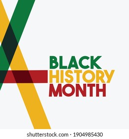 Black history month celebrations design template.	